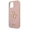 Чехол Guess Saffiano 4G Metal Logo для iPhone 12 Pro Max Pink (GUHCP12LSA4GGPI)