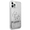 Чехол Guess 4G Big Liquid Glitter для iPhone 12 | 12 Pro Silver (GUHCP12MLG4GSI)