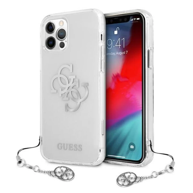 Чехол Guess Charms Collection для iPhone 12 | 12 Pro Transparent (GUHCP12MKS4GSI)