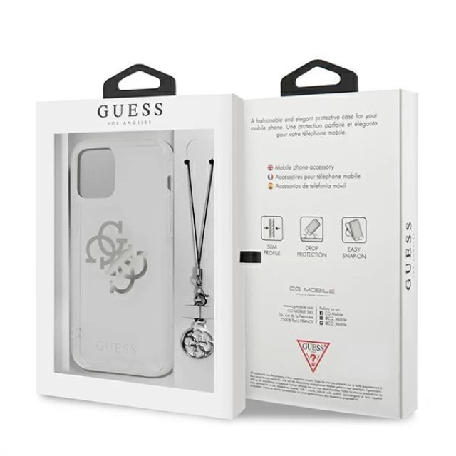 Чехол Guess Charms Collection для iPhone 12 Pro Max Transparent (GUHCP12LKS4GSI)