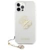 Чохол Guess 4G Gold Charms Collection для iPhone 12 | 12 Pro Transparent (GUHCP12MKS4GGO)