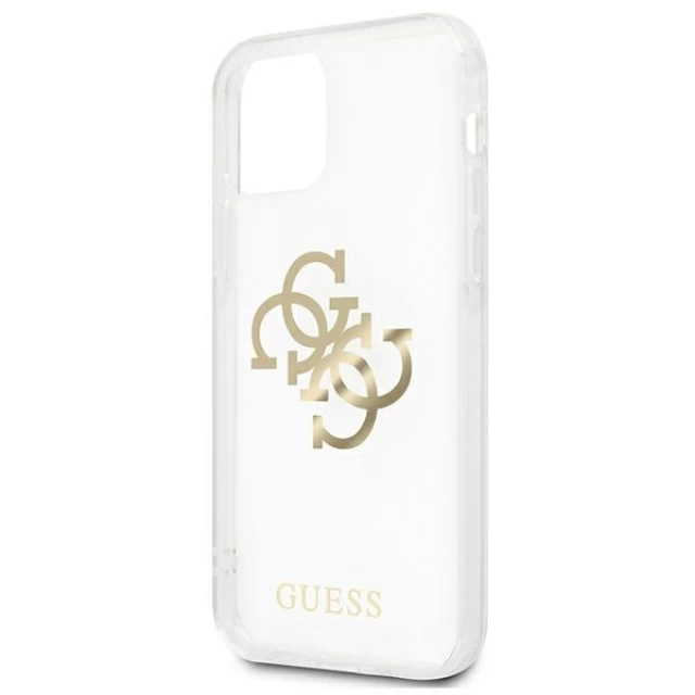 Чохол Guess 4G Gold Charms Collection для iPhone 12 | 12 Pro Transparent (GUHCP12MKS4GGO)