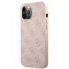 Чехол Guess 4G Metal Gold Logo для iPhone 12 | 12 Pro Pink (GUHCP12MG4GFPI)