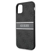 Чохол Guess 4G Stripe для iPhone 11 Grey (GUHCN614GDGR)