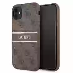 Чехол Guess 4G Stripe для iPhone 11 Brown (GUHCN614GDBR)