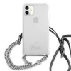 Чехол Guess 4G Silver Chain для iPhone 11 Transparent (GUHCN61KC4GSSI)