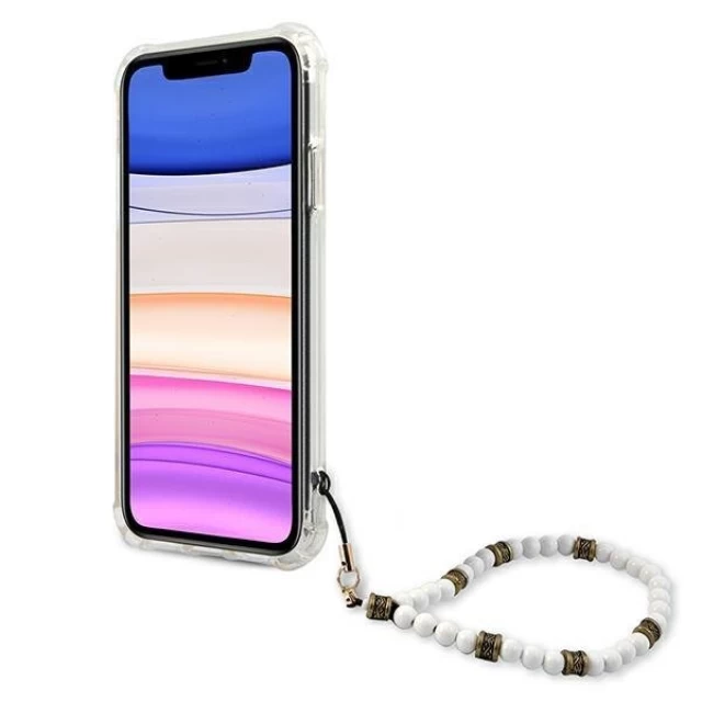 Чохол Guess White Pearl для iPhone 11 Transparent (GUHCN61KPSWH)