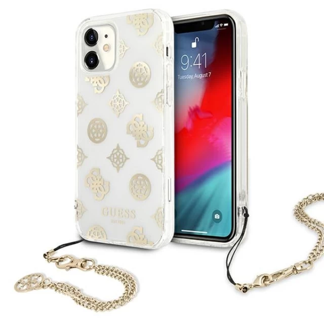 Чехол Guess Peony Chain Collection для iPhone 11 Gold (GUHCN61KSPEGO)