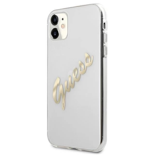 Чохол Guess Vintage Script для iPhone 11 Transparent (GUHCN61KTRSVGO)