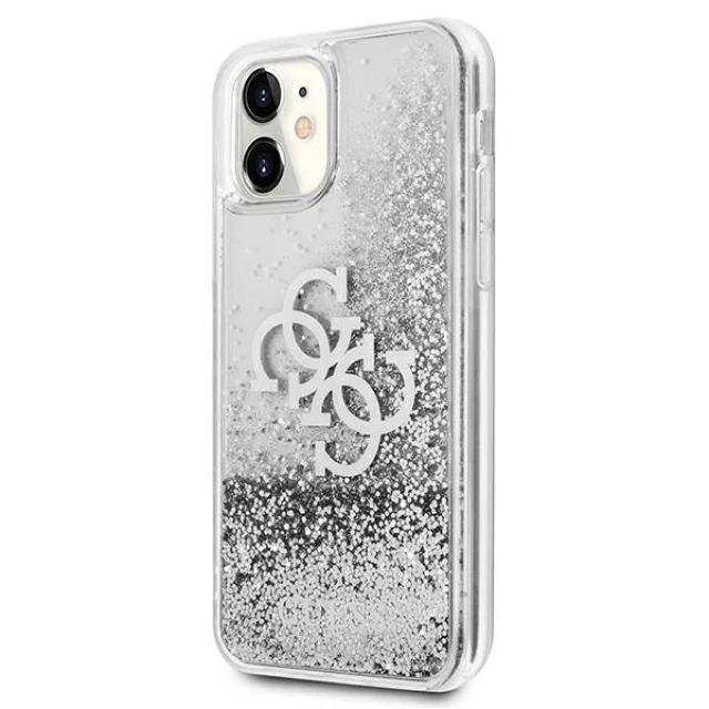 Чохол Guess 4G Big Liquid Glitter для iPhone 11 Silver (GUHCN61LG4GSI)