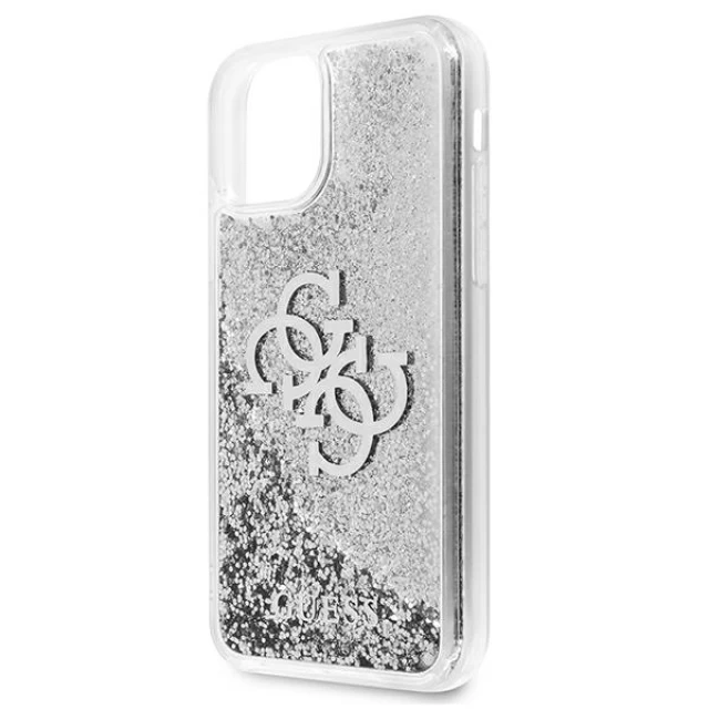 Чохол Guess 4G Big Liquid Glitter для iPhone 11 Silver (GUHCN61LG4GSI)