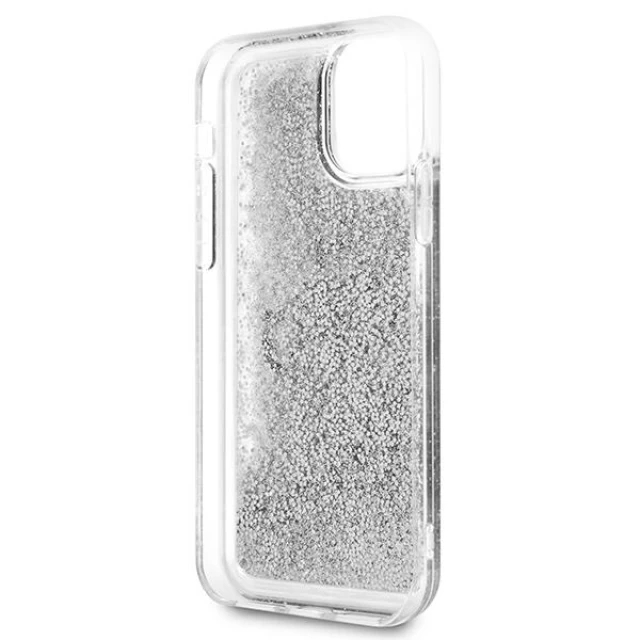 Чохол Guess 4G Big Liquid Glitter для iPhone 11 Silver (GUHCN61LG4GSI)