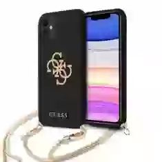 Чехол Guess 4G Gold Chain Collection для iPhone 11 Black (GUHCN61LSC4GBK)