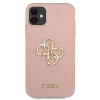 Чохол Guess Saffiano 4G Metal Logo для iPhone 11 Pink (GUHCN61SA4GGPI)