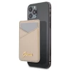 Чехол-бумажник Guess Saffiano для iPhone Gold with MagSafe (GUWMSSASLGO)
