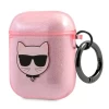 Чохол Karl Lagerfeld Glitter Choupette для AirPods 2/1 Pink (KLA2UCHGP)
