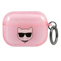 Чохол Karl Lagerfeld Glitter Choupette для AirPods 3 Pink (KLA3UCHGP)