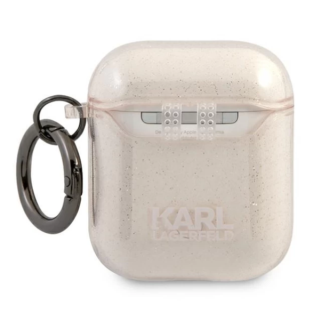 Чехол Karl Lagerfeld Glitter Choupette для AirPods Gold (KLA2UCHGD)
