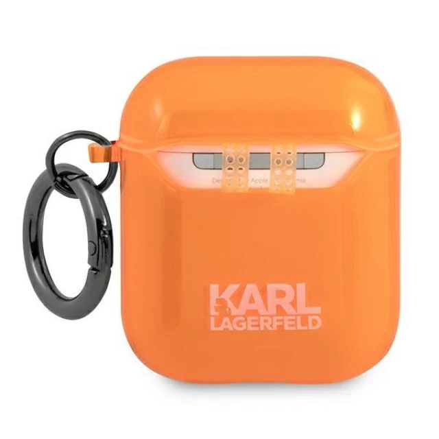Чехол Karl Lagerfeld Choupette для AirPods 2/1 Orange (KLA2UCHFO)