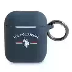 Чехол для наушников U.S. Polo Assn Silicone Logo для AirPods Navy (USACA2SFGV)