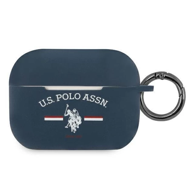 Чехол для наушников U.S. Polo Assn Silicone Logo для AirPods Pro Navy (USACAPSFGV)