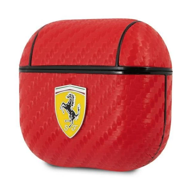Чехол Ferrari для AirPods 3 On Track PU Carbon Red (FESA3CARE)
