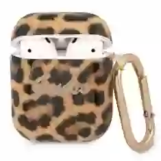 Чехол Guess Leopard Collection для AirPods 2/1 Gold (GUA2USLEO)