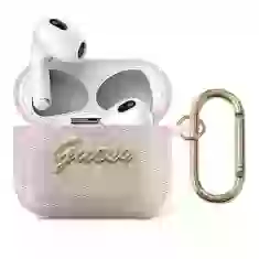 Чохол Guess 4G Script Metal Collection для AirPods 3 Pink (GUA34GSMP)