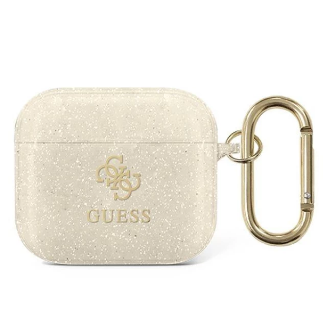 Чехол Guess Glitter Collection для AirPods 3 Gold (GUA3UCG4GD)