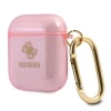 Чехол Guess Glitter Collection для AirPods 2/1 Pink (GUA2UCG4GP)