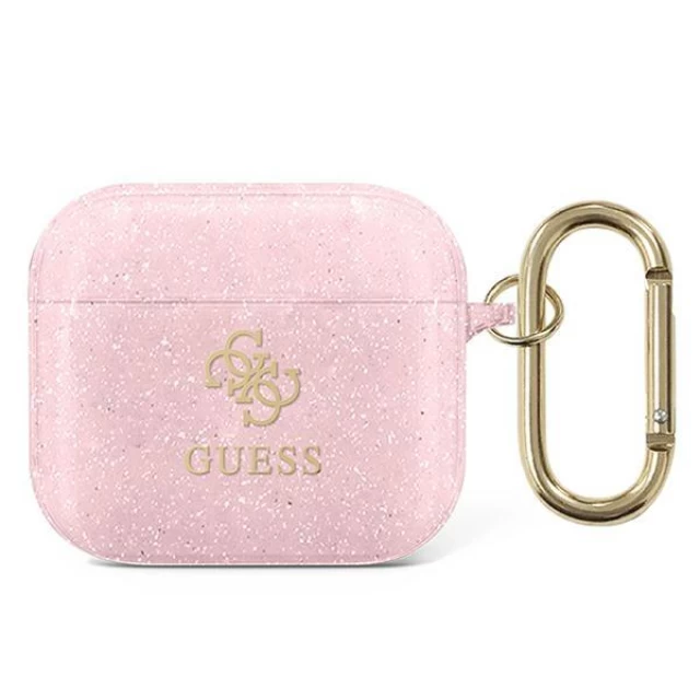 Чехол Guess Glitter Collection для AirPods 3 Pink (GUA3UCG4GP)