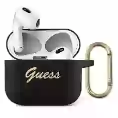 Чохол Guess Silicone Vintage Script для AirPods 3 Black (GUA3SSSK)
