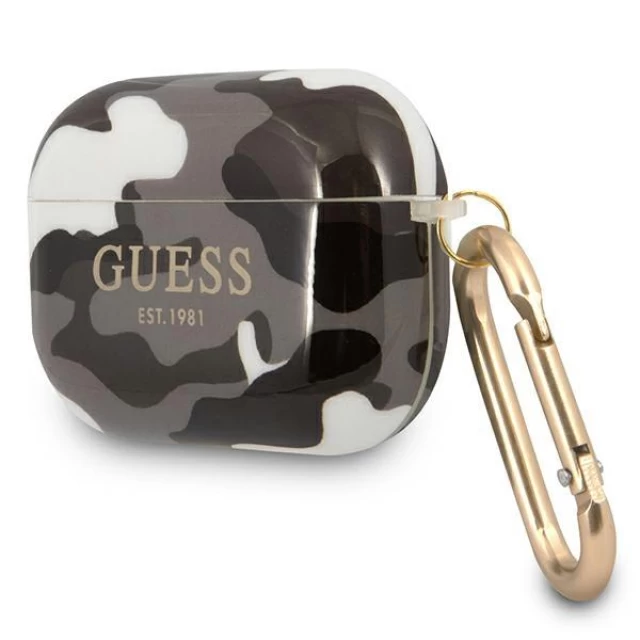 Чохол Guess Camo Collection для AirPods Pro Black (GUAPUCAMG)