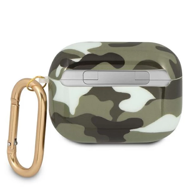 Чохол Guess Camo Collection для AirPods Pro Green (GUAPUCAMA)