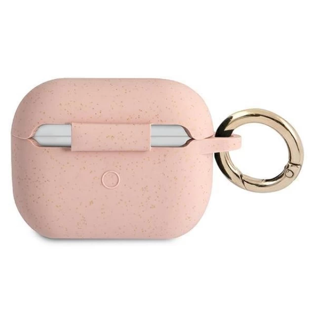 Чехол Guess Silicone Glitter для AirPods Pro Pink (GUAPSGGEP)