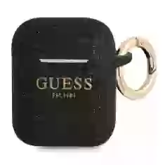 Чохол для навушників Guess Silicone Glitter для AirPods Black (GUA2SGGEK)