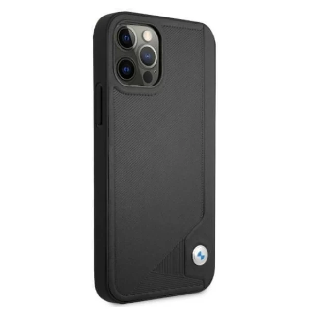 Чехол BMW для iPhone 12 | 12 Pro Leather Deboss Black (BMHCP12MRCDPK)