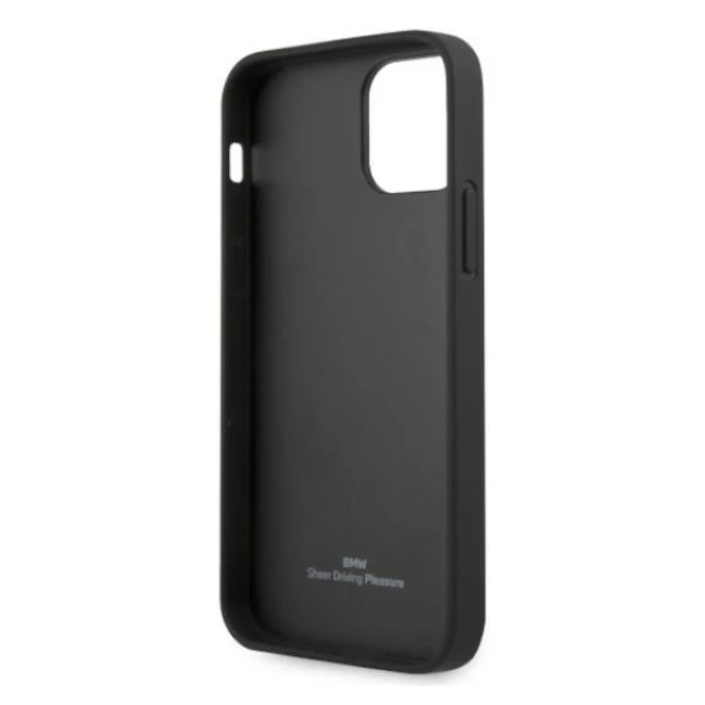 Чехол BMW для iPhone 12 | 12 Pro Leather Deboss Black (BMHCP12MRCDPK)