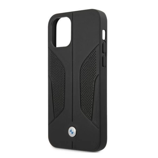 Чехол BMW для iPhone 12 Pro Max Leather Perforate Black (BMHCP12LRSCSK)