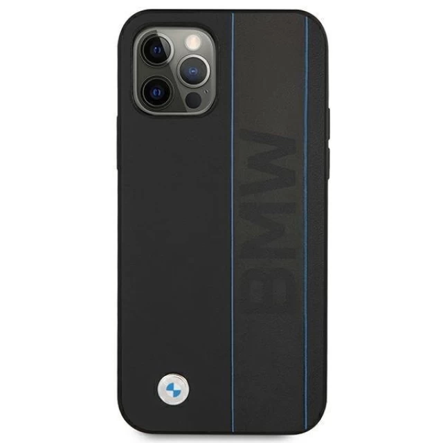 Чехол BMW для iPhone 12 Pro Max Leather Outlines Black (BMHCP12LRWBOK)