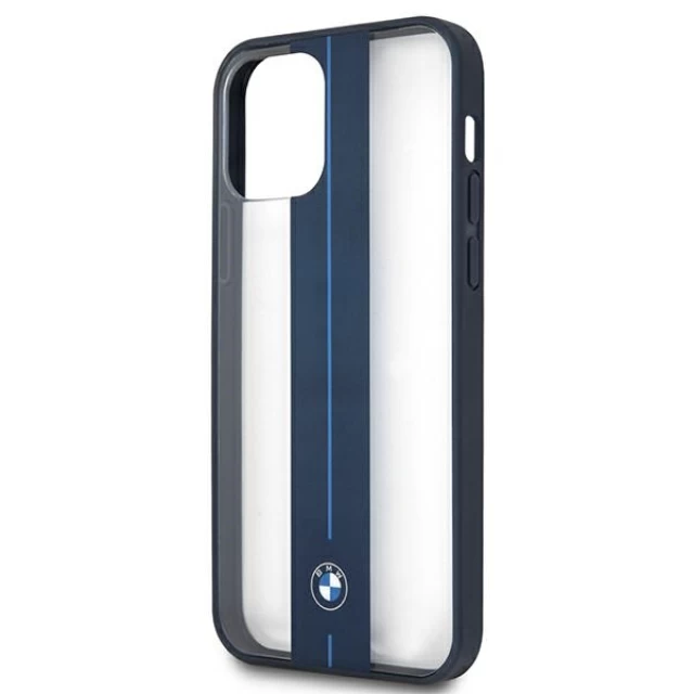 Чохол BMW для iPhone 12 | 12 Pro Middle Stripe Navy (BMHCP12MPCUMRSTNA)