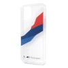 Чехол BMW для iPhone 12 | 12 Pro Tricolor Stripes Transparent (BMHCP12MSKTGT)
