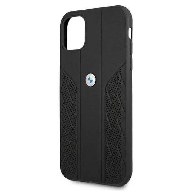 Чехол BMW для iPhone 11 Leather Curve Perforate Black (BMHCN61RSPPK)