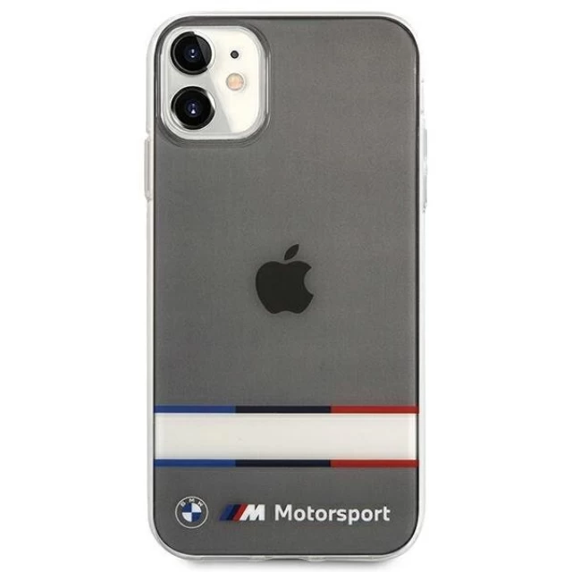 Чохол BMW для iPhone 11 Tricolor Stripes Transparent (BMHCN61SHTWK)