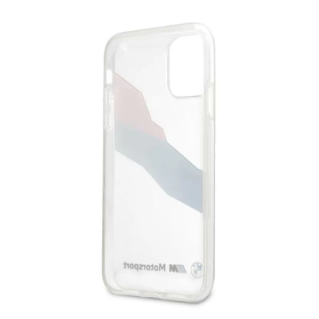 Чохол BMW для iPhone 11 Tricolor Stripes Transparent (BMHCN61SKTGT)
