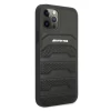 Чохол Mercedes для iPhone 12 Pro Max Leather Debossed Lines Black (AMHCP12LGSEBK)