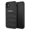 Чехол Mercedes для iPhone 11 Leather Debossed Lines Black (AMHCN61GSEBK)