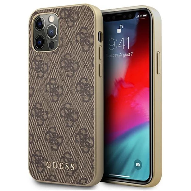 Чохол Guess 4G Collection для iPhone 12 | 12 Pro Brown (GUHCP12MG4GB)