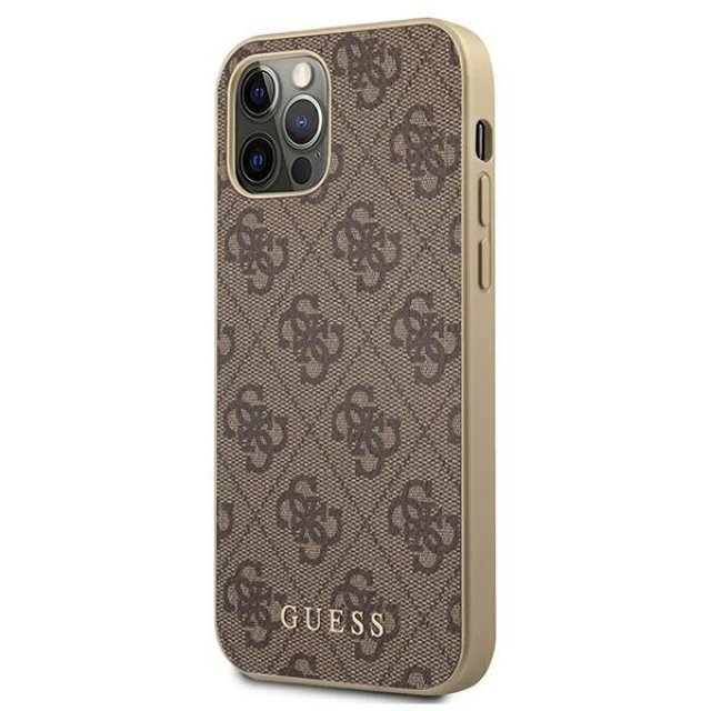 Чохол Guess 4G Collection для iPhone 12 | 12 Pro Brown (GUHCP12MG4GB)