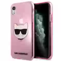 Чохол Karl Lagerfeld Glitter Choupette для iPhone XR Pink (KLHCI61CHTUGLP)